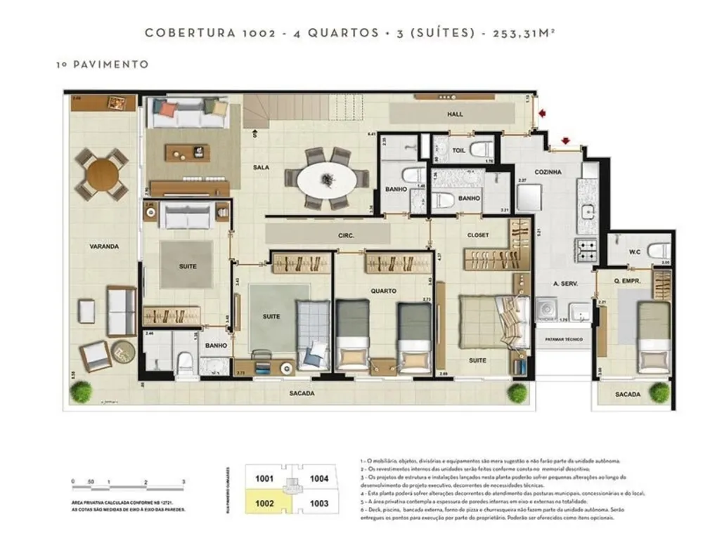 Cobertura, 4 quartos, 253 m² - Foto 28