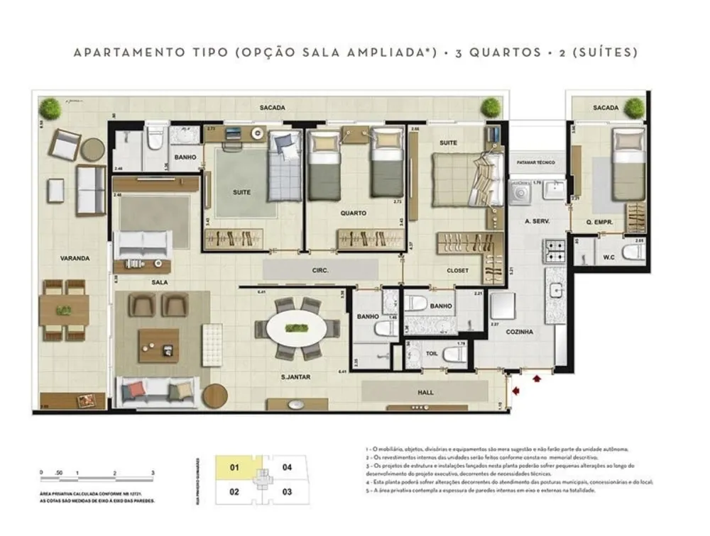 Cobertura, 4 quartos, 253 m² - Foto 22