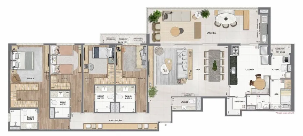 Apartamento, 3 quartos, 153 m² - Foto 59