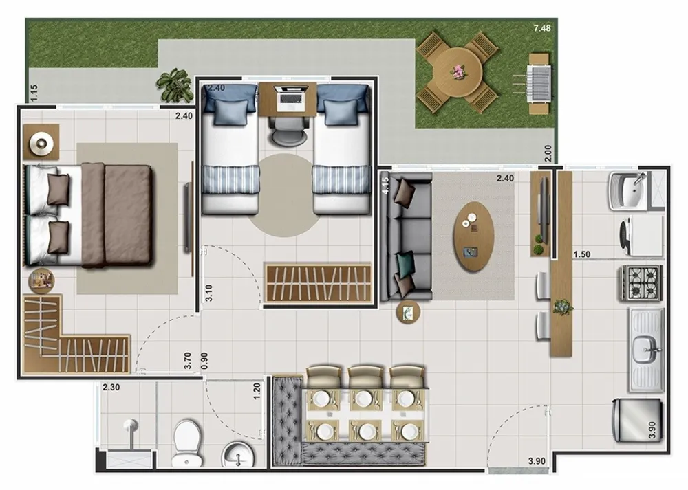 Apartamento, 1 quarto, 43 m² - Foto 18
