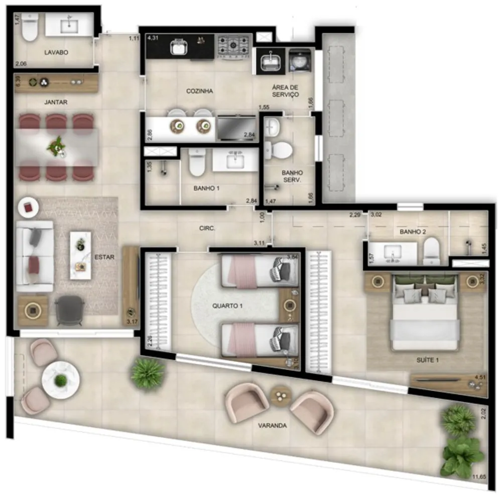 Apartamento, 2 quartos, 113 m² - Foto 21