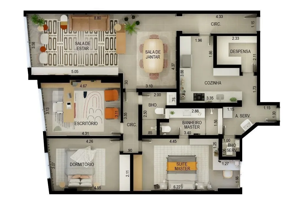 Apartamento, 3 quartos, 129 m² - Foto 35