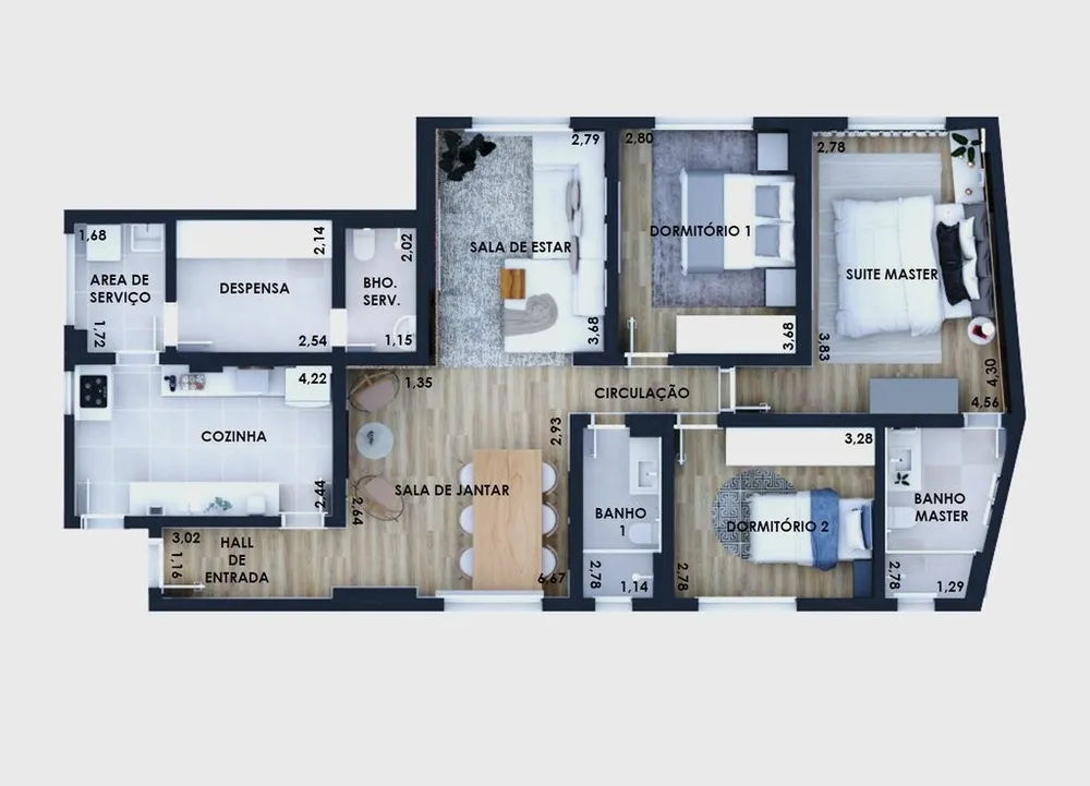 Apartamento, 3 quartos, 102 m² - Foto 40