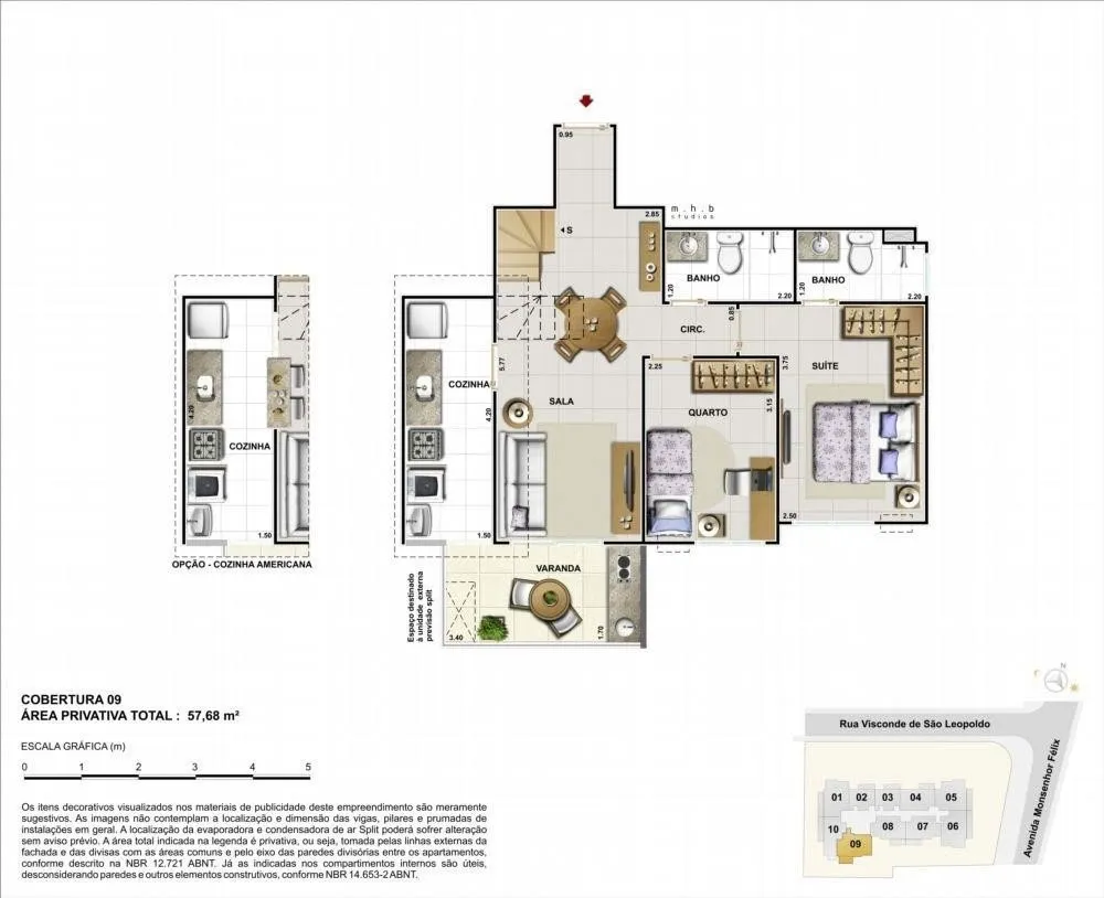 Apartamento, 3 quartos, 55 m² - Foto 22