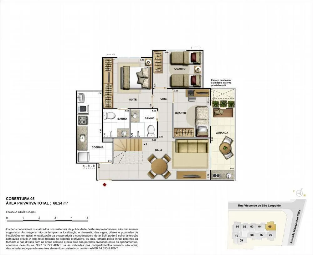 Apartamento, 3 quartos, 55 m² - Foto 32