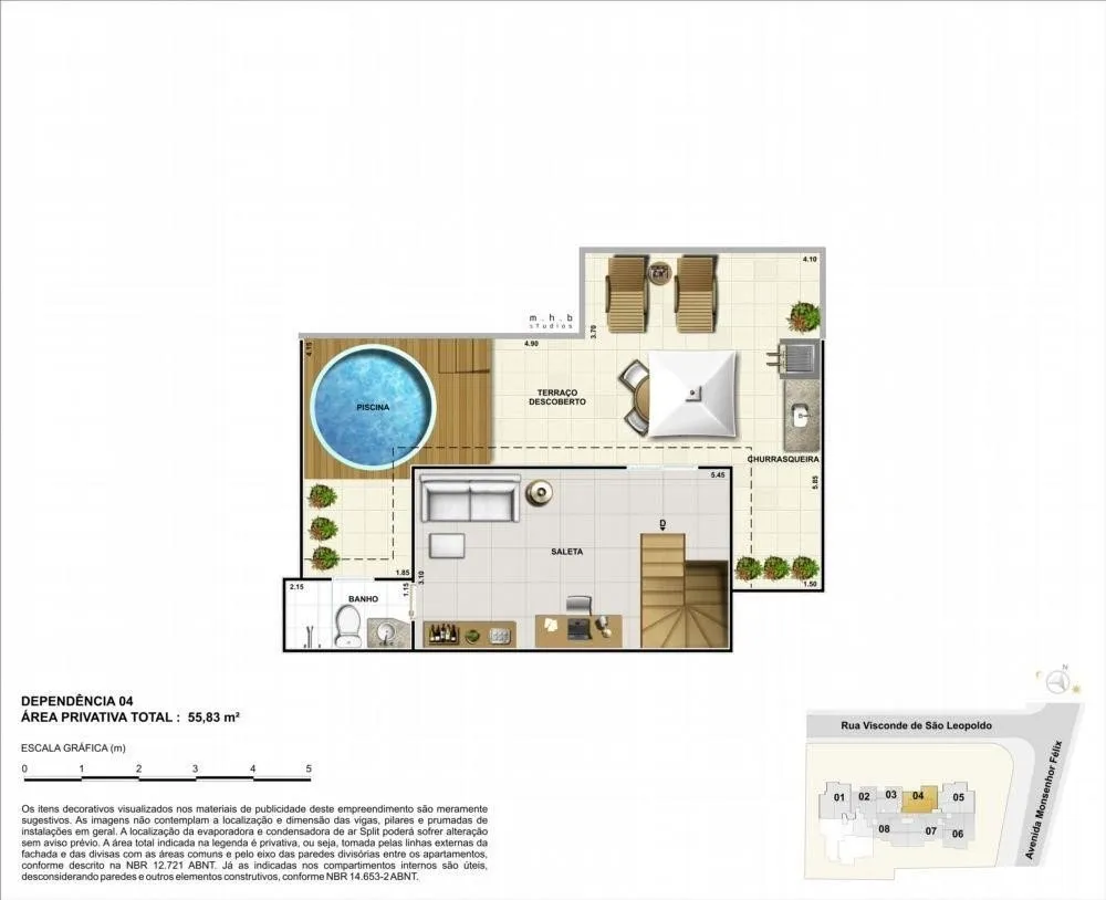 Apartamento, 3 quartos, 55 m² - Foto 21