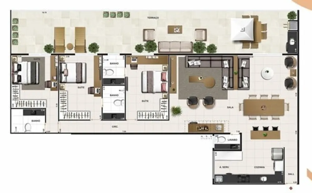 Apartamento, 3 quartos, 115 m² - Foto 28