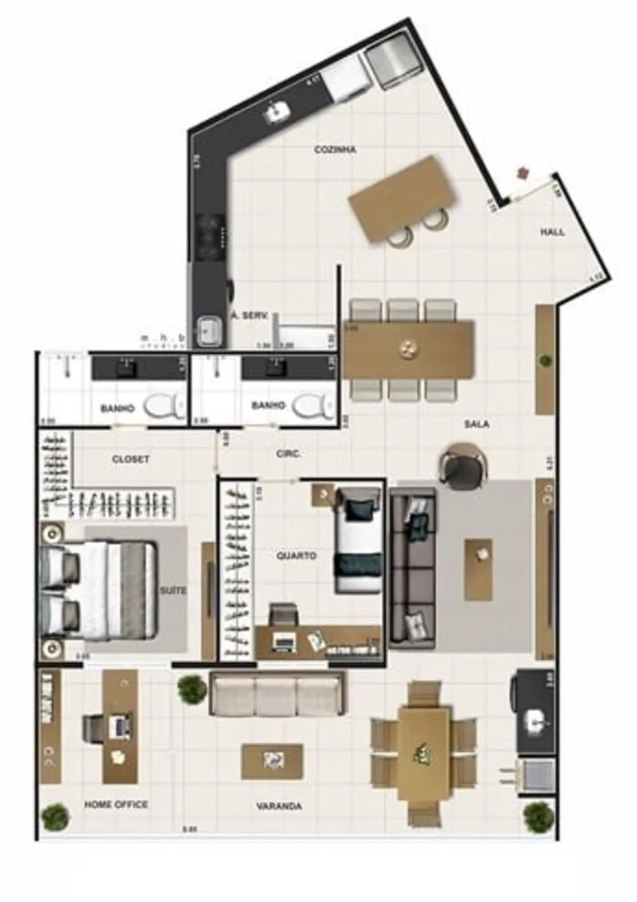 Apartamento, 3 quartos, 115 m² - Foto 22