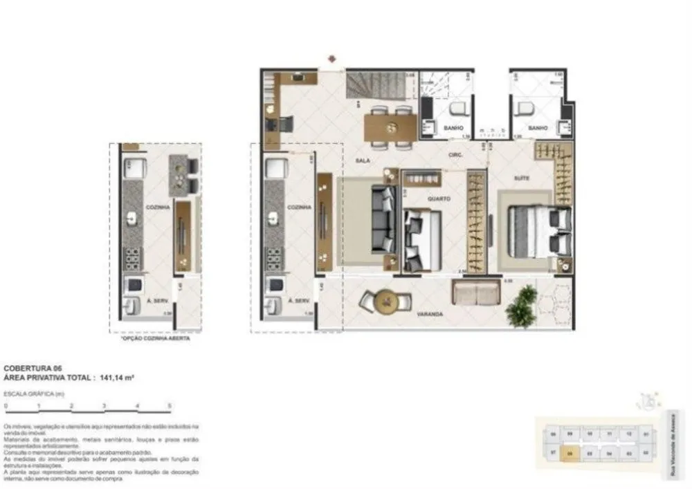 Cobertura, 2 quartos, 139 m² - Foto 42