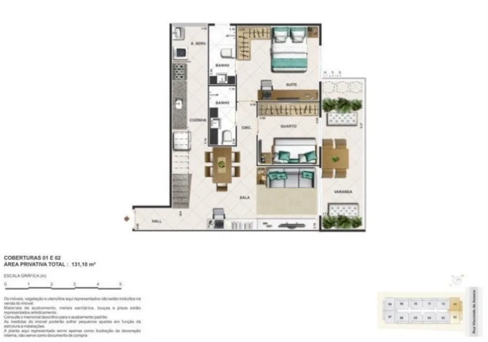 Cobertura, 2 quartos, 139 m² - Foto 36