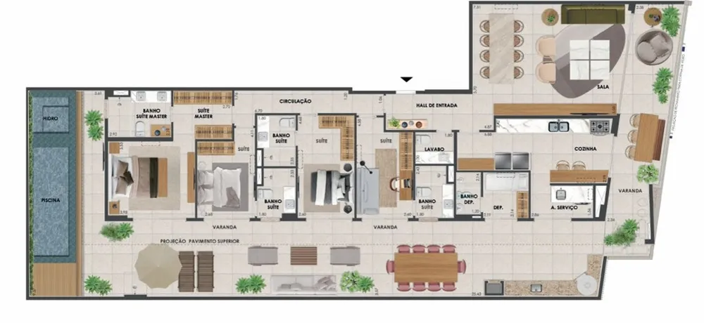 Cobertura, 3 quartos, 448 m² - Foto 13