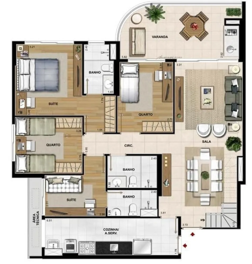 Cobertura, 3 quartos, 165 m² - Foto 45