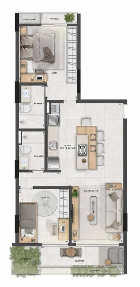 Apartamento, 1 quarto, 49 m² - Foto 33