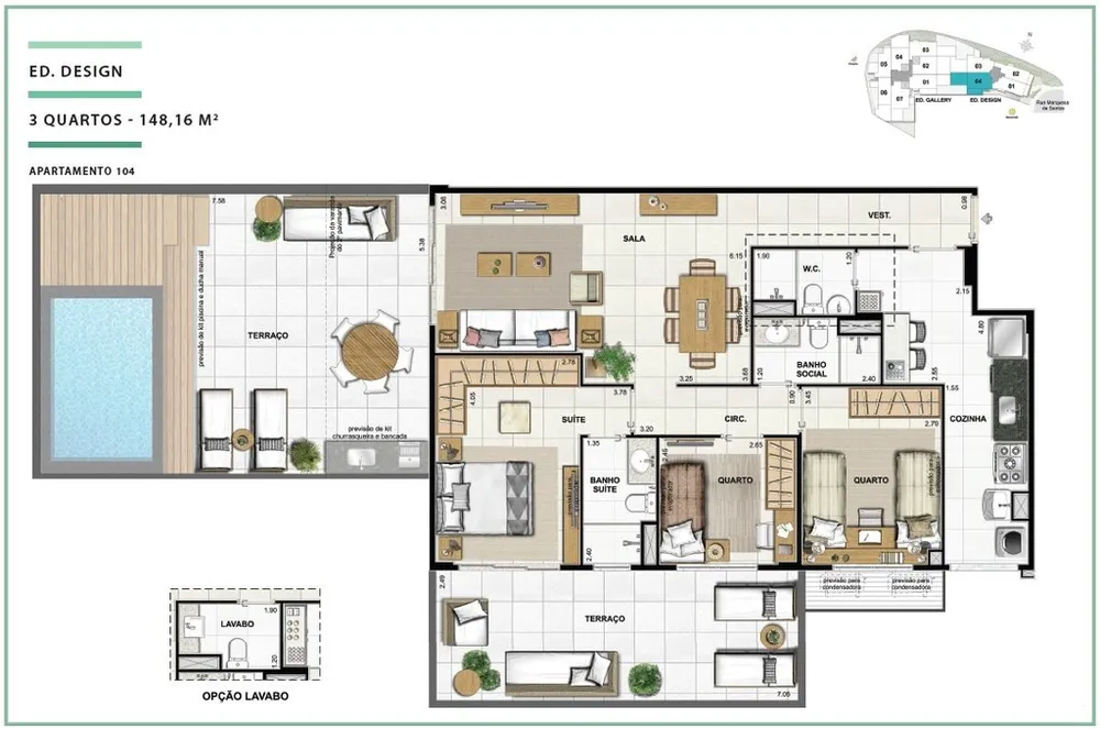 Apartamento, 2 quartos, 90 m² - Foto 34