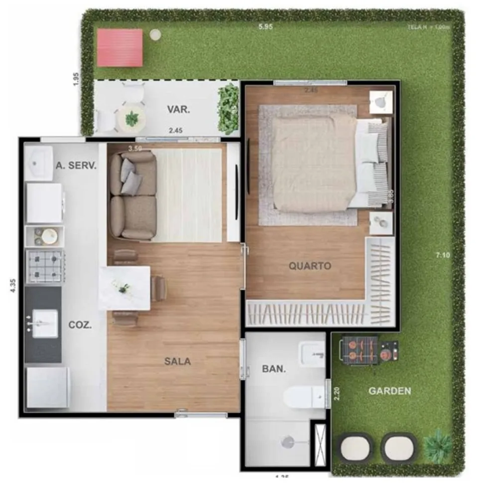Apartamento, 2 quartos, 43 m² - Foto 25
