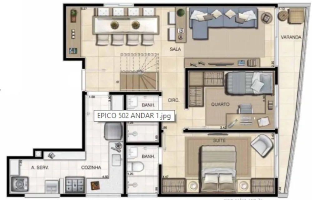 Cobertura, 2 quartos, 145 m² - Foto 2