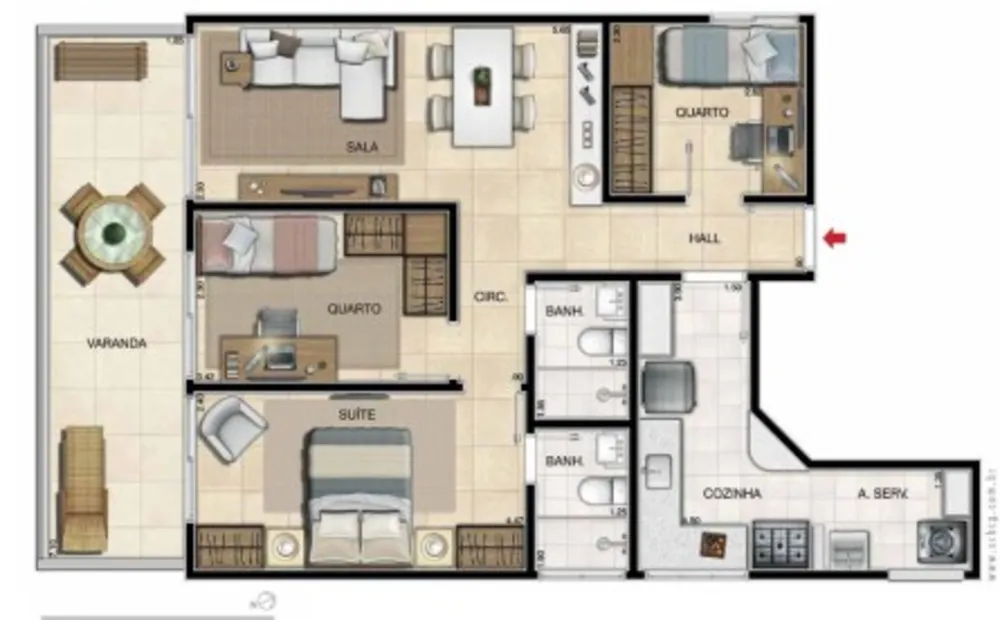 Cobertura, 2 quartos, 145 m² - Foto 4