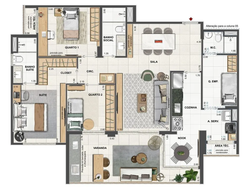 Apartamento, 3 quartos, 123 m² - Foto 53