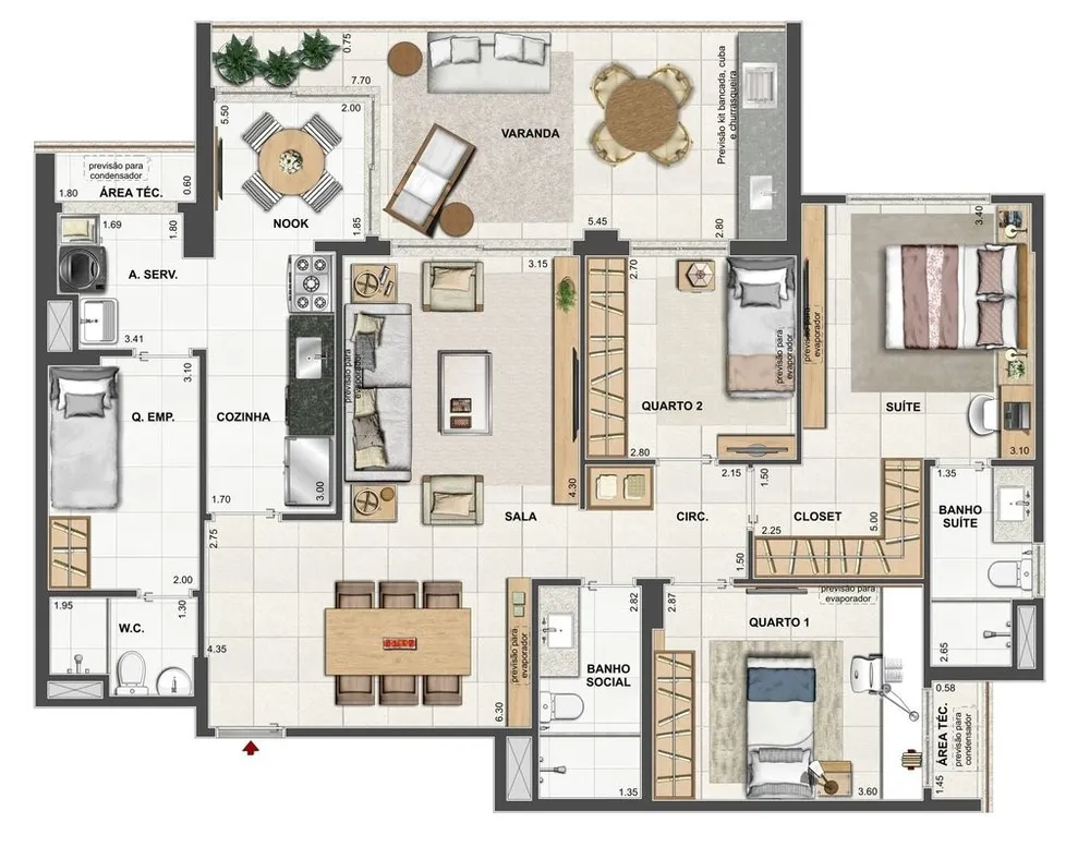 Apartamento, 3 quartos, 123 m² - Foto 54