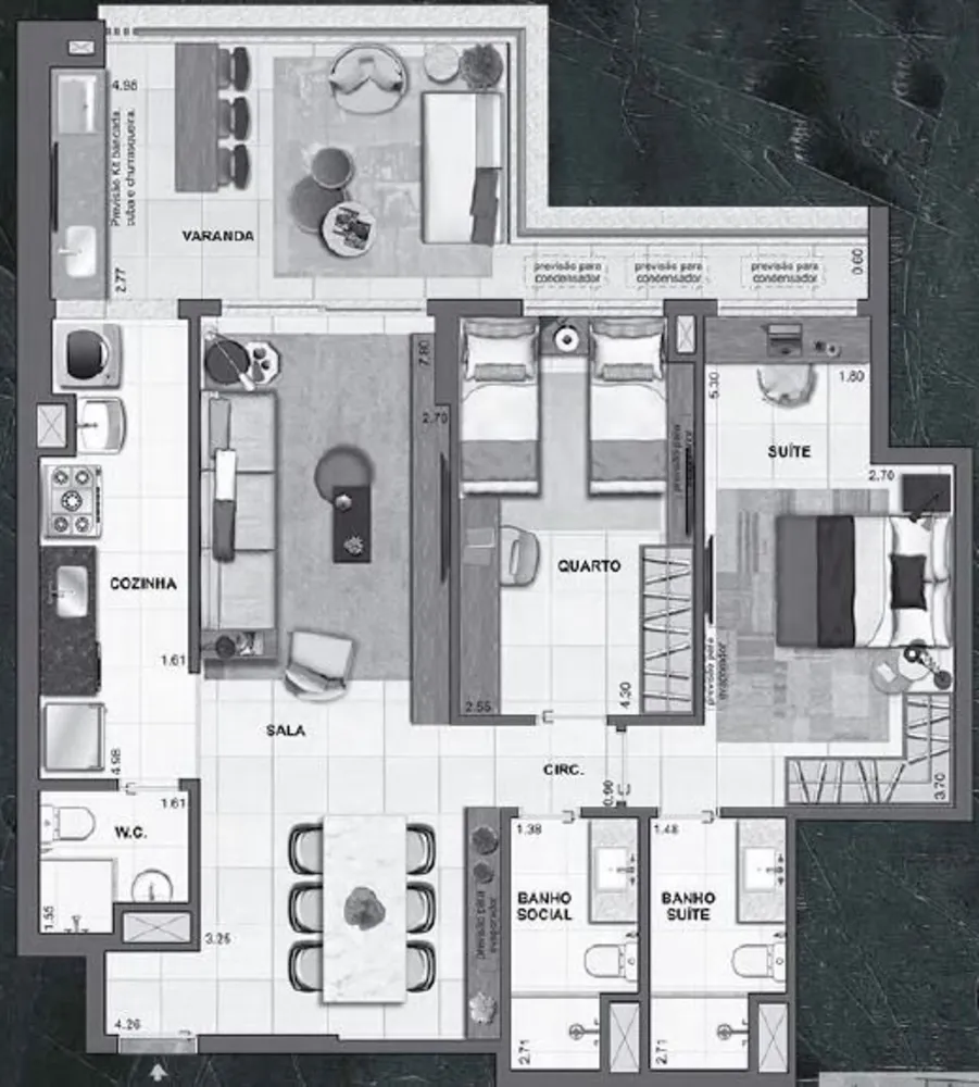 Cobertura, 3 quartos, 242 m² - Foto 26