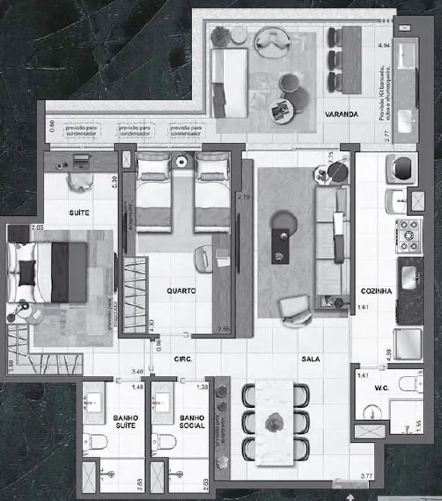 Cobertura, 3 quartos, 242 m² - Foto 23