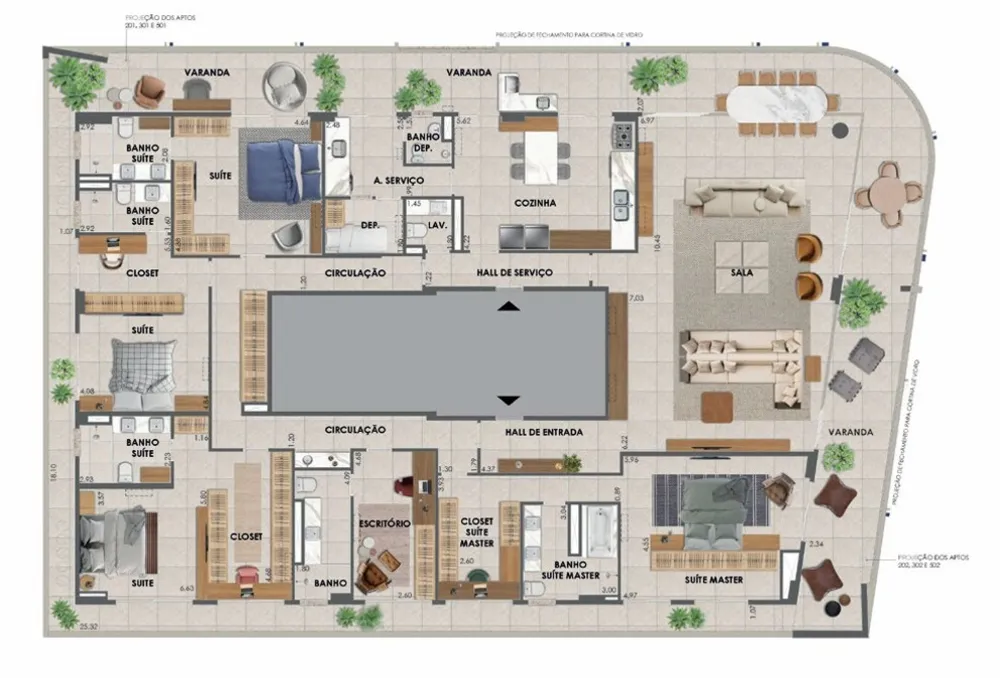 Apartamento, 4 quartos, 295 m² - Foto 20