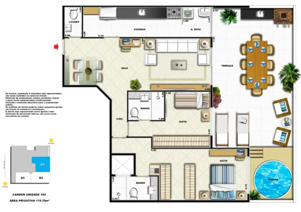 Apartamento, 2 quartos, 73 m² - Foto 14