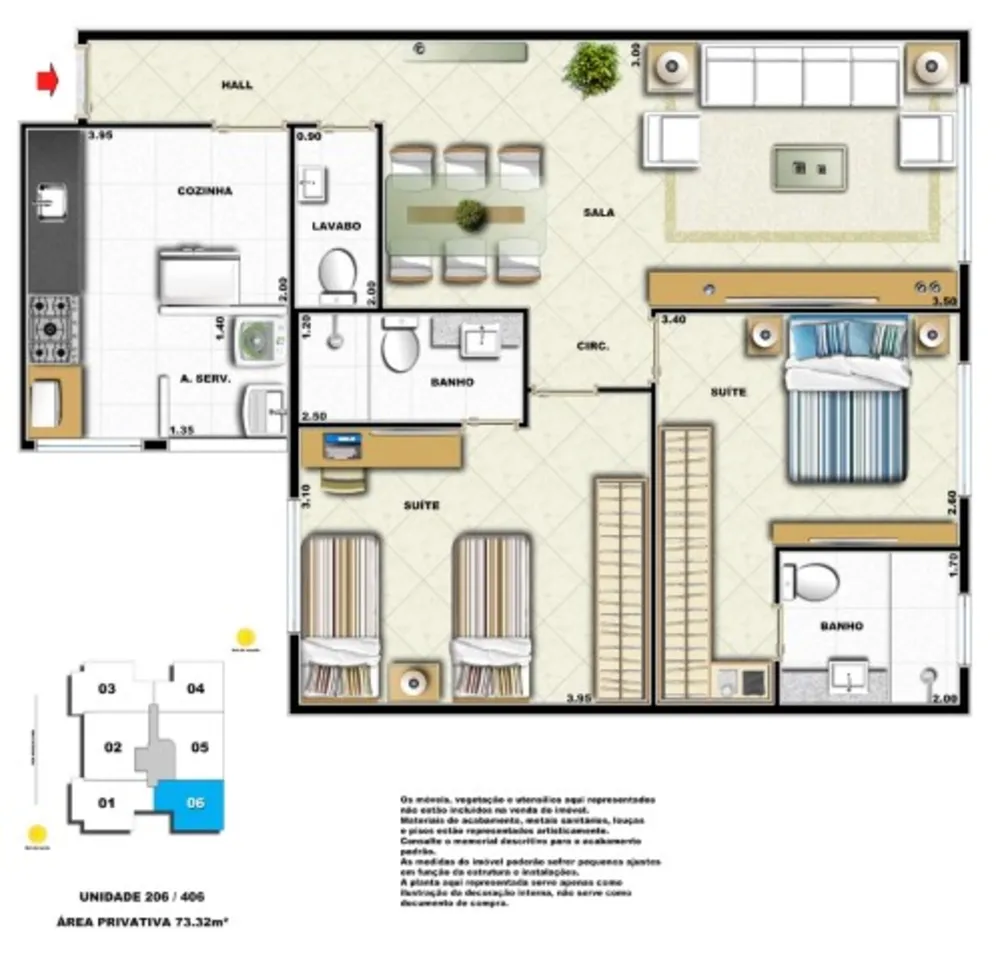 Apartamento, 2 quartos, 73 m² - Foto 20