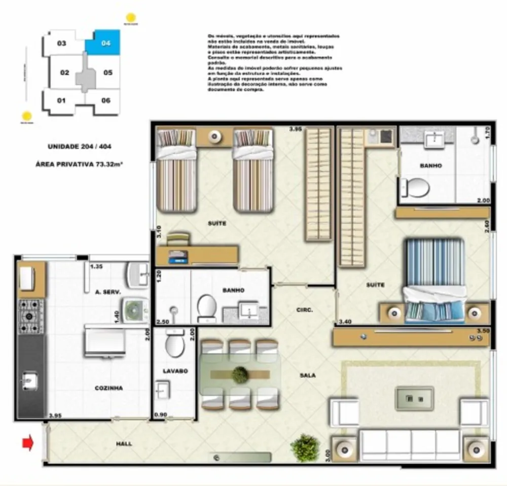 Apartamento, 2 quartos, 73 m² - Foto 18