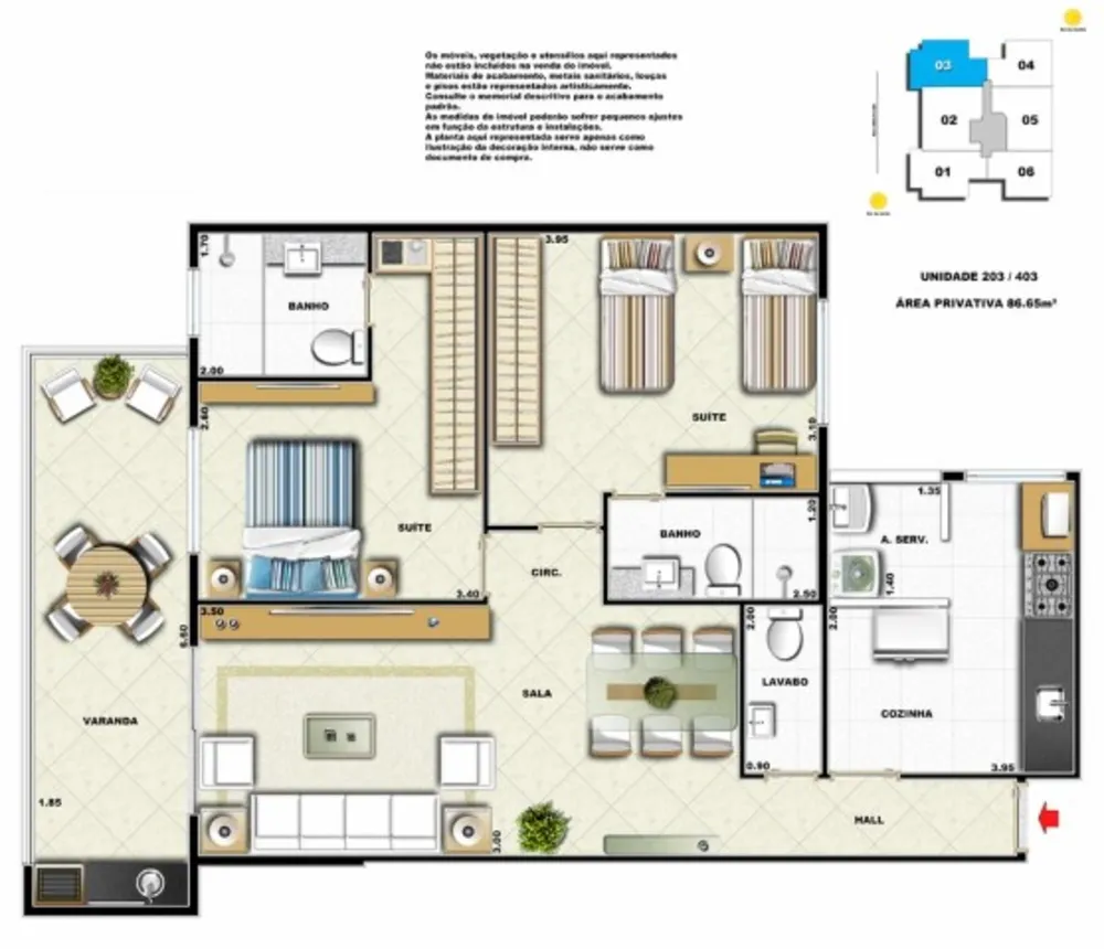 Apartamento, 2 quartos, 73 m² - Foto 17