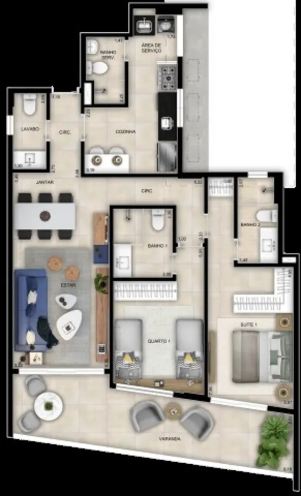 Apartamento, 2 quartos, 110 m² - Foto 17