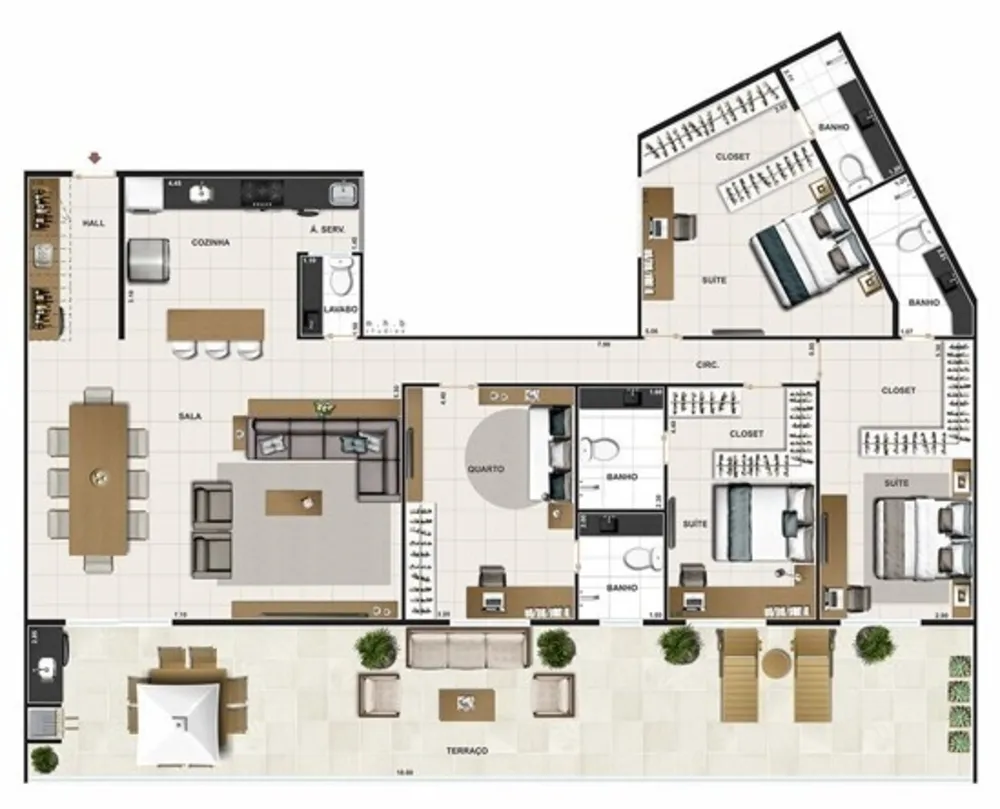 Apartamento, 3 quartos, 140 m² - Foto 30