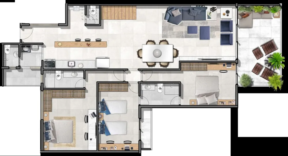 Cobertura, 1 quarto, 174 m² - Foto 21