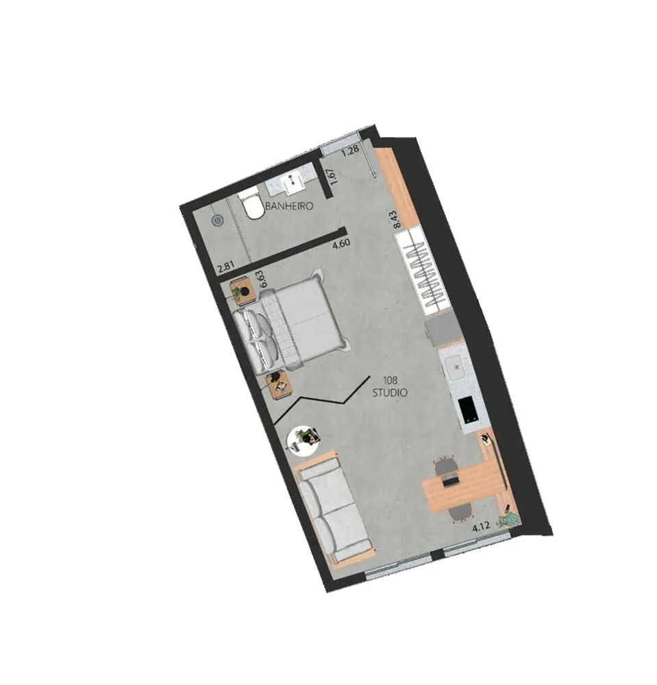Apartamento, 1 quarto, 34 m² - Foto 33