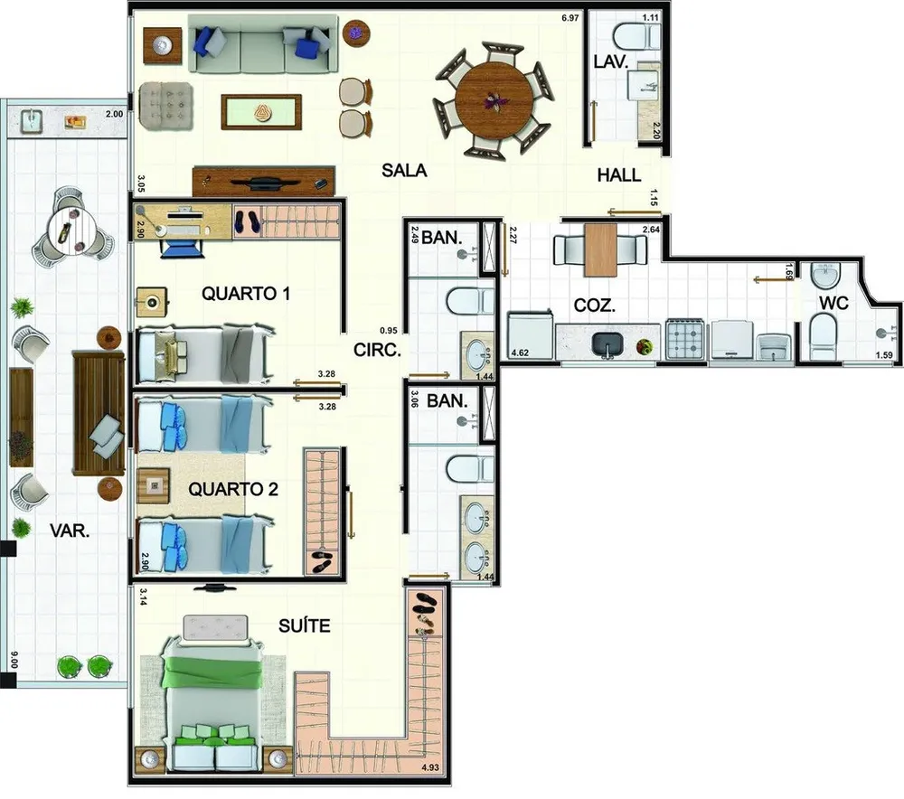 Apartamento, 3 quartos, 104 m² - Foto 10