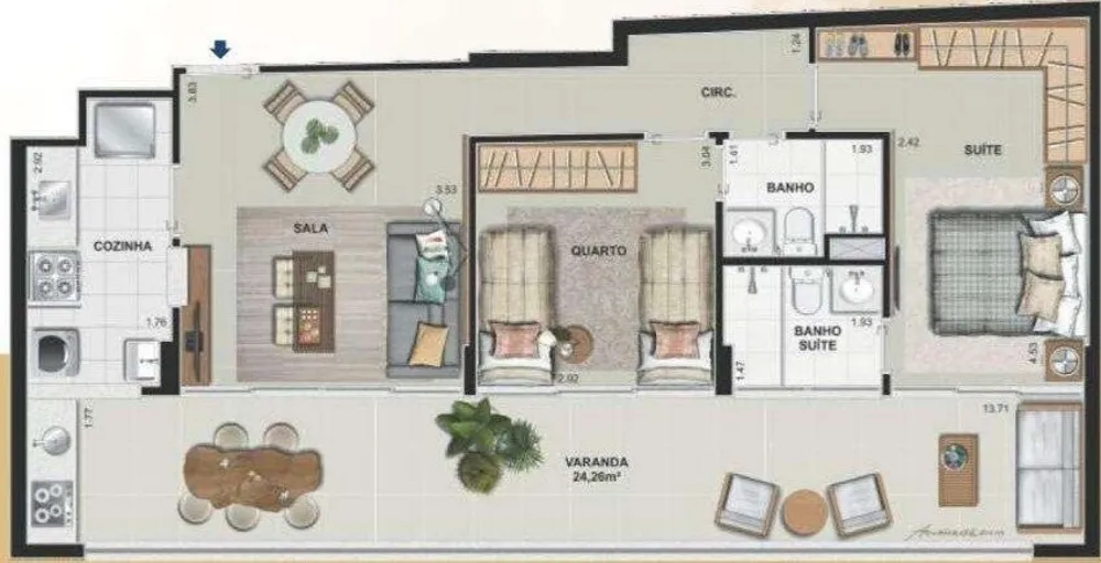 Apartamento, 2 quartos, 99 m² - Foto 5
