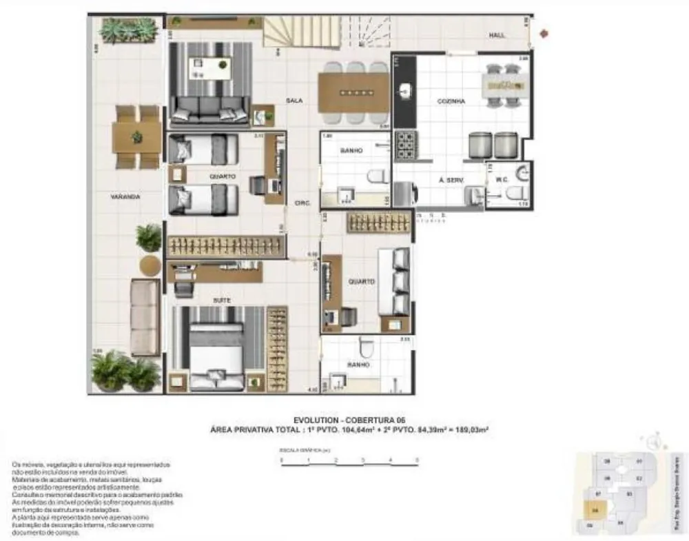 Cobertura, 3 quartos, 177 m² - Foto 29