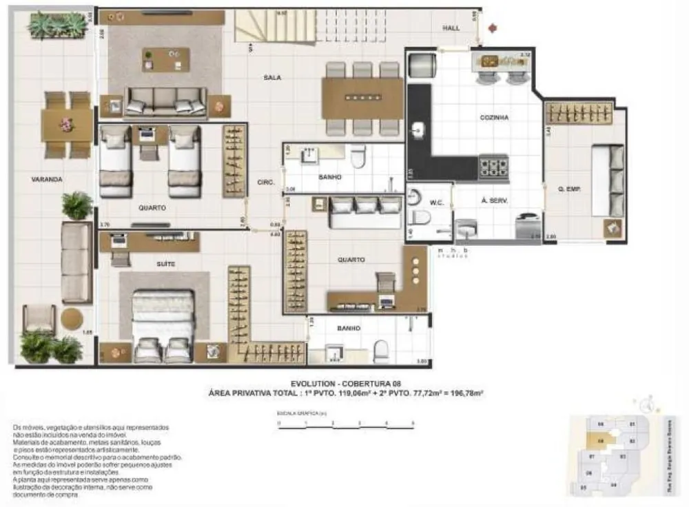 Cobertura, 3 quartos, 177 m² - Foto 31