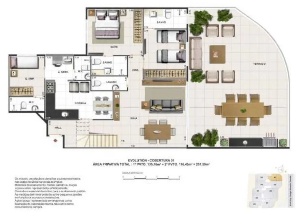 Cobertura, 3 quartos, 177 m² - Foto 24