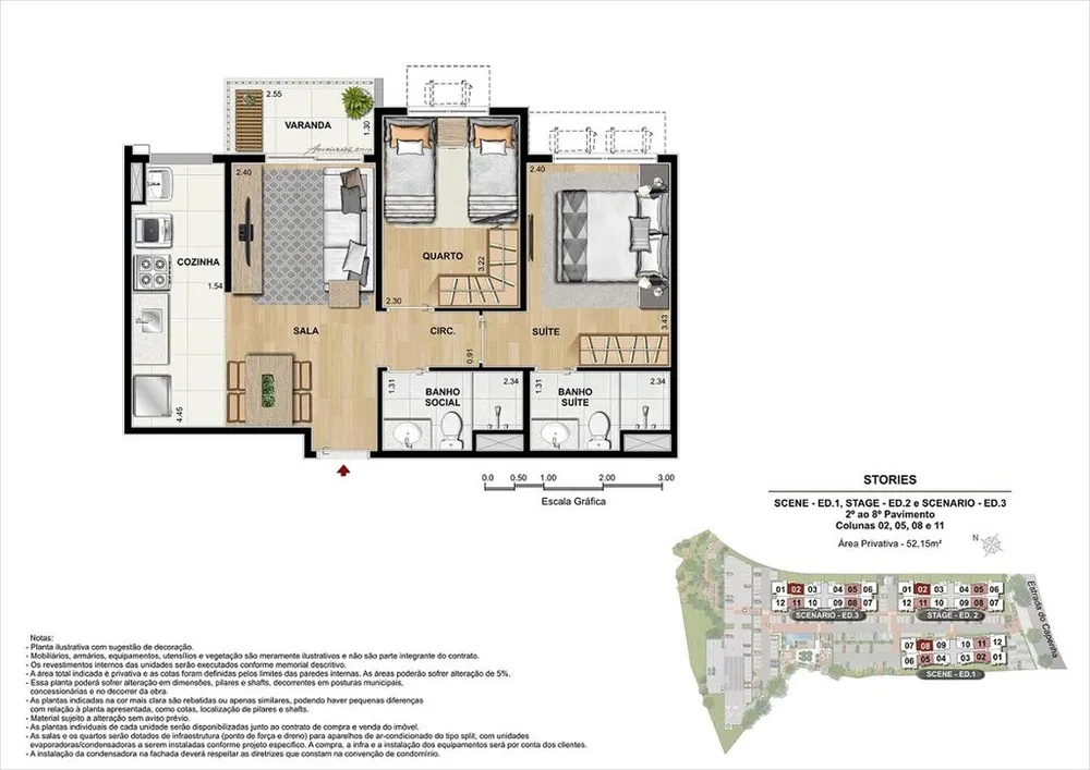 Apartamento, 2 quartos, 52 m² - Foto 20
