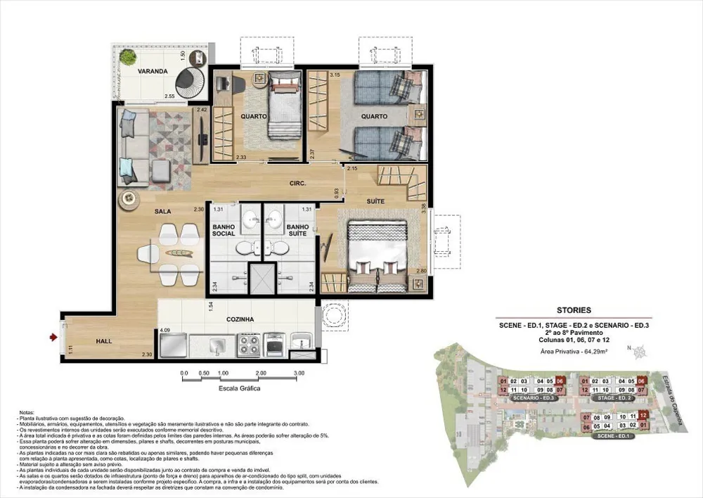 Apartamento, 2 quartos, 52 m² - Foto 22