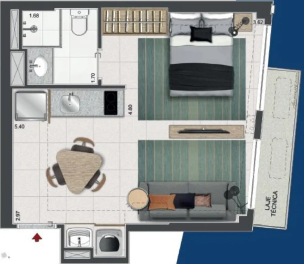 Apartamento, 1 quarto, 41 m² - Foto 26