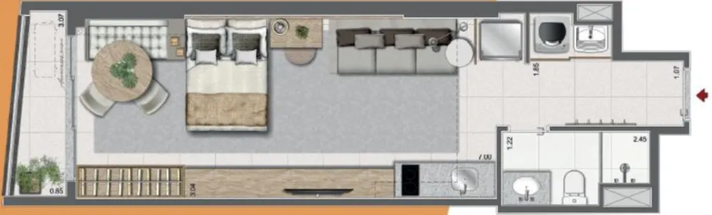 Apartamento, 1 quarto, 41 m² - Foto 27