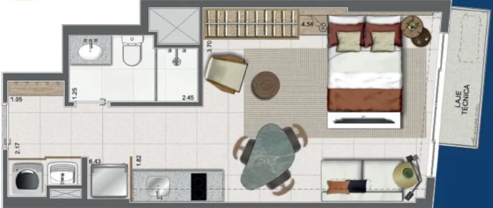Apartamento, 1 quarto, 41 m² - Foto 21