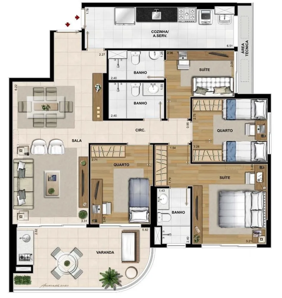 Cobertura, 4 quartos, 256 m² - Foto 29