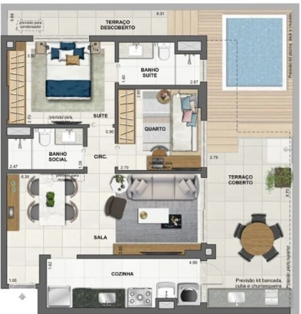 Apartamento, 3 quartos, 151 m² - Foto 59