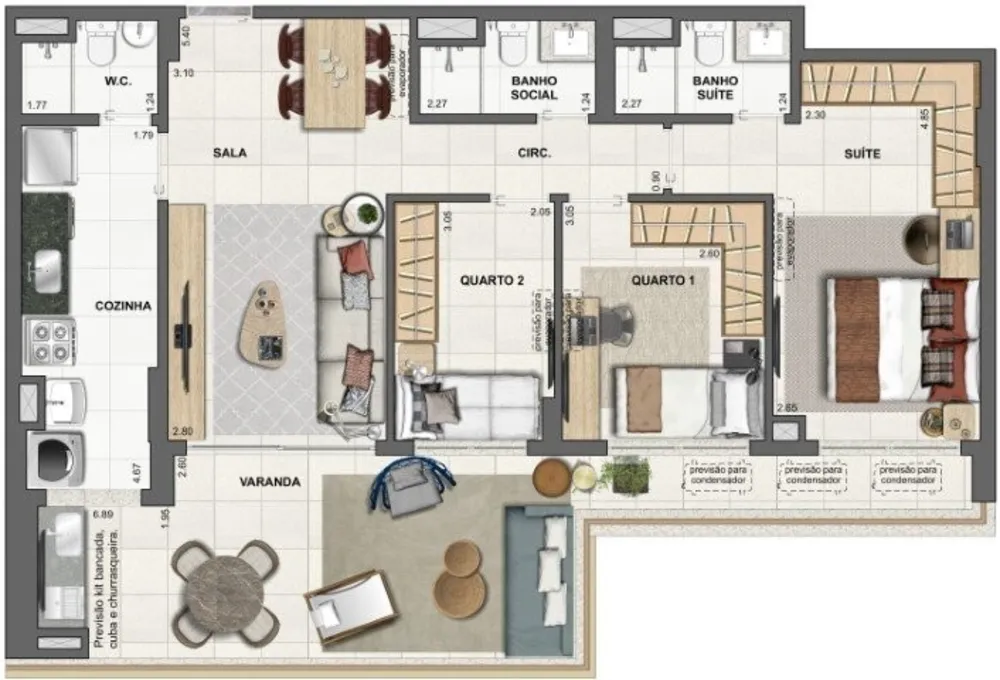Apartamento, 3 quartos, 151 m² - Foto 54