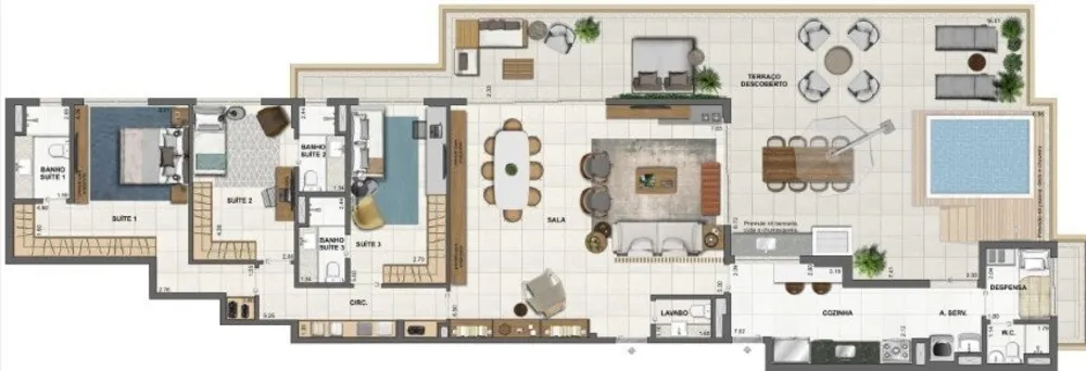 Apartamento, 3 quartos, 151 m² - Foto 49