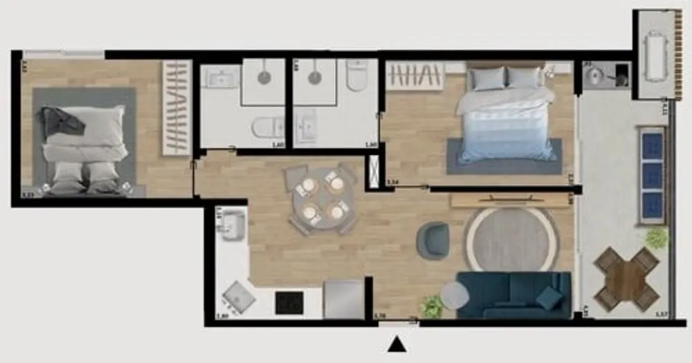 Apartamento, 1 quarto, 62 m² - Foto 38