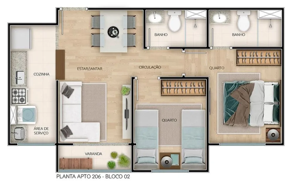 Apartamento, 1 quarto, 45 m² - Foto 12